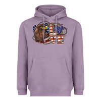 Lavender Love America Eagle 4th of july Heavyweight Hoodie - HowdyJamesFarm
