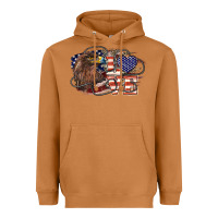 Meerkat Love America Eagle 4th of july Heavyweight Hoodie - HowdyJamesFarm