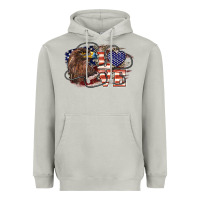 Moon Dust Love America Eagle 4th of july Heavyweight Hoodie - HowdyJamesFarm