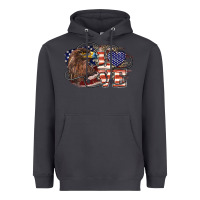 Smoke Love America Eagle 4th of july Heavyweight Hoodie - HowdyJamesFarm