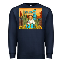 Navy small town girl Premium Sweatshirt - TumblerDesignByShophia