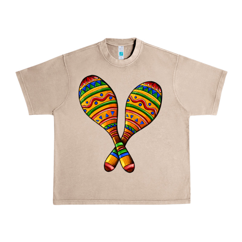 Mexican Maracas Urban Heavy Tee by AdoDesignShop | Teevron