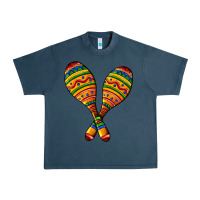 Midnight Navy mexican maracas Urban Heavy Tee - AdoDesignShop