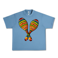 Pebble Blue mexican maracas Urban Heavy Tee - AdoDesignShop