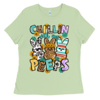 Matcha Chillin with my peeps Easter Ladies Tee - OliviaCreatesArt
