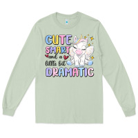Matcha cute smart and a little bit dramatic Long Sleeve Tee - MaliasSmallBusiness