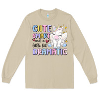Mushroom cute smart and a little bit dramatic Long Sleeve Tee - MaliasSmallBusiness