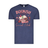 Vintage Denim bookish lover social club Vintage Tee - MaliasSmallBusiness