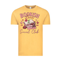 Vintage Mustard bookish lover social club Vintage Tee - MaliasSmallBusiness