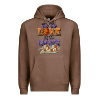 Chestnut for the love of the game basketball Premium Hoodie - HowdyJamesFarm