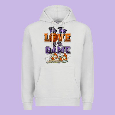 For The Love Of The Game Basketball Premium Hoodie Designed By Howdyjamesfarm