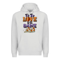 Dove Grey for the love of the game basketball Premium Hoodie - HowdyJamesFarm
