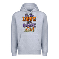 Heather Grey for the love of the game basketball Premium Hoodie - HowdyJamesFarm