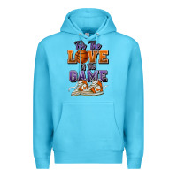Ocean Blue for the love of the game basketball Premium Hoodie - HowdyJamesFarm
