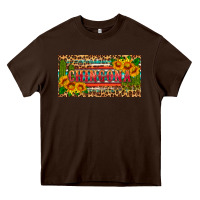Chocolate Brown Chingona license plate Heavy Core Tee - HRA Design Shop