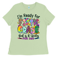 I'm Ready For Fifth Grade But Is It Ready For Me Ladies Tee | Teevron