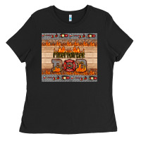 Black firefighter dad Ladies Tee - HRA Design Shop