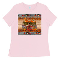 Bubblegum Pink firefighter dad Ladies Tee - HRA Design Shop