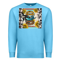 Ocean Blue ocd with cow Premium Sweatshirt - TumblerDesignByShophia