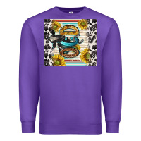 Purple ocd with cow Premium Sweatshirt - TumblerDesignByShophia