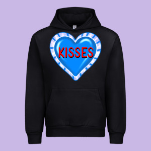 Valentine's Day Hearts Urban Hoodie Designed By Fadigitalartstudio