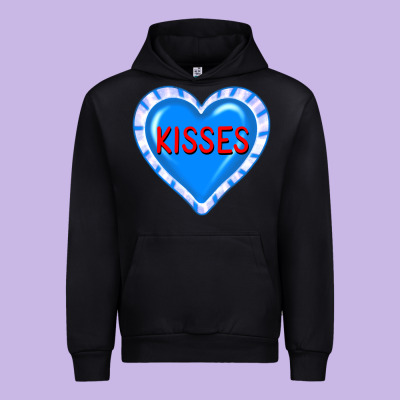 Valentine's Day Hearts Urban Hoodie Designed By Fadigitalartstudio