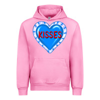 Fuchsia Pink valentine's day hearts Urban Hoodie - FaDigitalArtStudio