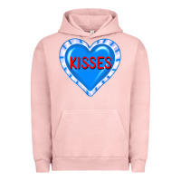 Pigment Salmon valentine's day hearts Urban Hoodie - FaDigitalArtStudio