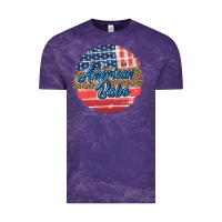 Cloud Purple leopard merica Vintage Tee - MaliasSmallBusiness