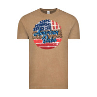 Vintage Coffee leopard merica Vintage Tee - MaliasSmallBusiness