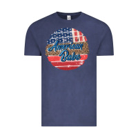 Vintage Denim leopard merica Vintage Tee - MaliasSmallBusiness