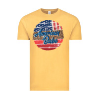 Vintage Mustard leopard merica Vintage Tee - MaliasSmallBusiness