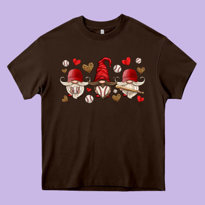 Baseball Gnome Heavy Core Tee Designed By Hra Design Shop