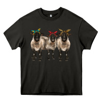 Asphalt 3 sheeps suffolk ewe with bandana Heavy Core Tee - BarkalooDesign