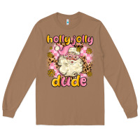 Toasted Coconut holly jolly dude Long Sleeve Tee - MaliasSmallBusiness