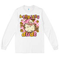 White holly jolly dude Long Sleeve Tee - MaliasSmallBusiness
