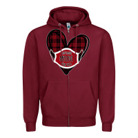 Burgundy Can't mask my love for you Zipper Hoodie - Bettercallsaul