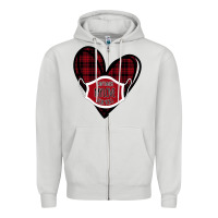 Dove Grey Can't mask my love for you Zipper Hoodie - Bettercallsaul