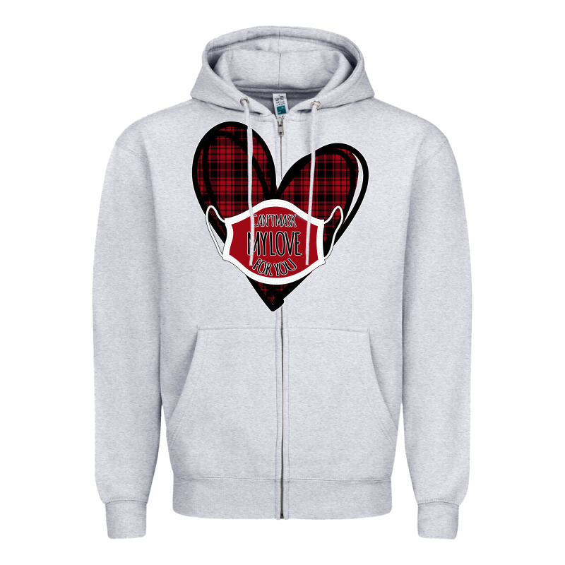 Can't Mask My Love For You Zipper Hoodie by Bettercallsaul | Teevron