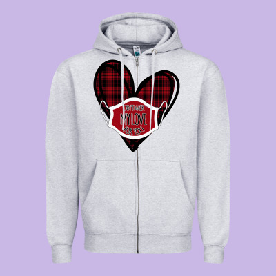 Can't Mask My Love For You Zipper Hoodie Designed By Bettercallsaul