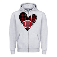 Heather Grey Can't mask my love for you Zipper Hoodie - Bettercallsaul