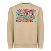 My Temper Goes From Zerobail Money Real Quick Heavyweight Sweatshirt | Teevron