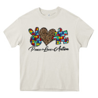 Peace Love Autism1 Heavy Core Tee | Teevron