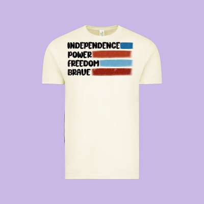 Indepence Power Freedom Brave Vintage Tee Designed By Maliassmallbusiness