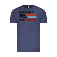 Vintage Denim indepence power freedom brave Vintage Tee - MaliasSmallBusiness