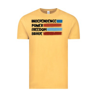 Vintage Mustard indepence power freedom brave Vintage Tee - MaliasSmallBusiness