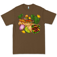 Cacao burrito  with sombrero and union with cactus Premium Tee - AdoDesignShop