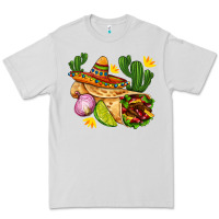 Dove Grey burrito  with sombrero and union with cactus Premium Tee - AdoDesignShop