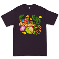Plum burrito  with sombrero and union with cactus Premium Tee - AdoDesignShop