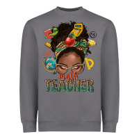 Storm math teacher life afro messy bun Heavyweight Sweatshirt - NancyCooperArtShop
